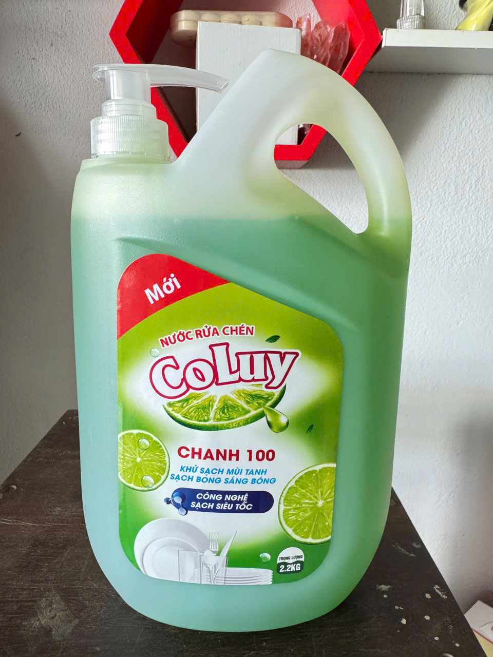 Nước rửa chén Coluy(cổ luỹ), hương chanh 2,2kg